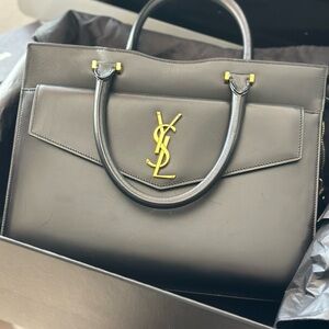 (SOLD) Yves Saint Laurent Black Uptown handbag